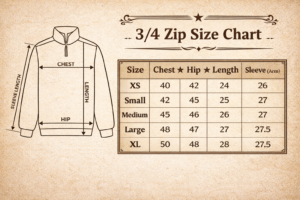 Size Chart 34 Zip Ridealong